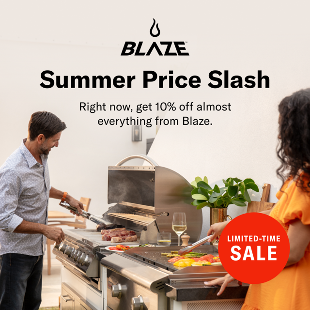 Blaze Summer Price Slash promotion flyer