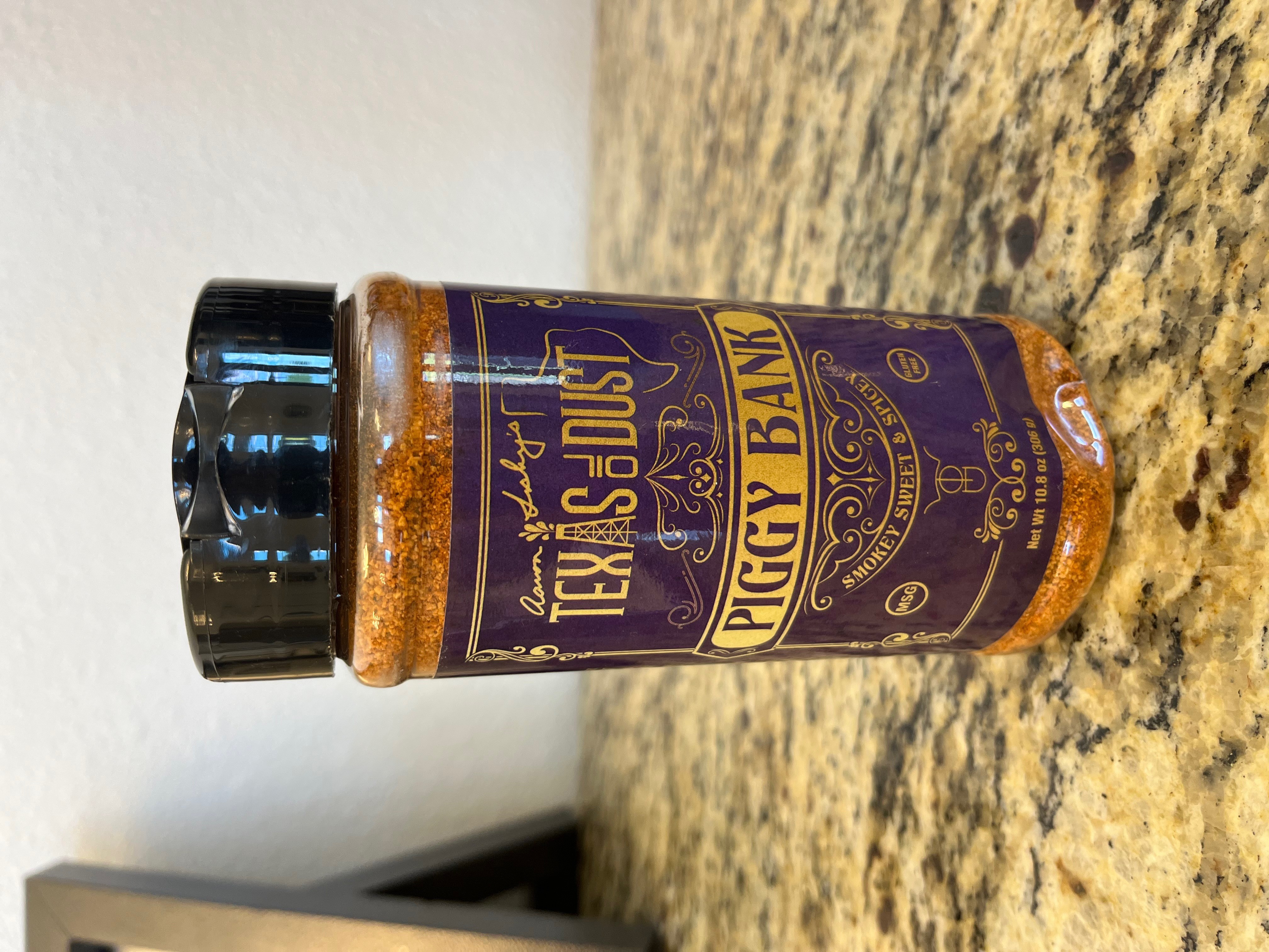 Texas Oil Dust Piggy Bank pork rub